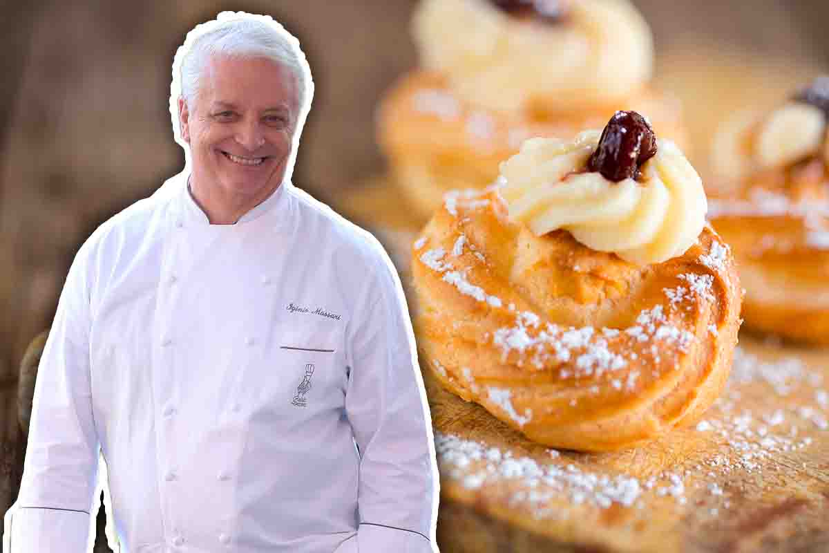 Zeppole di San Giuseppe, come le fa Iginio Massari sono la perfezione: così vai sul sicuro, umide ed ariose