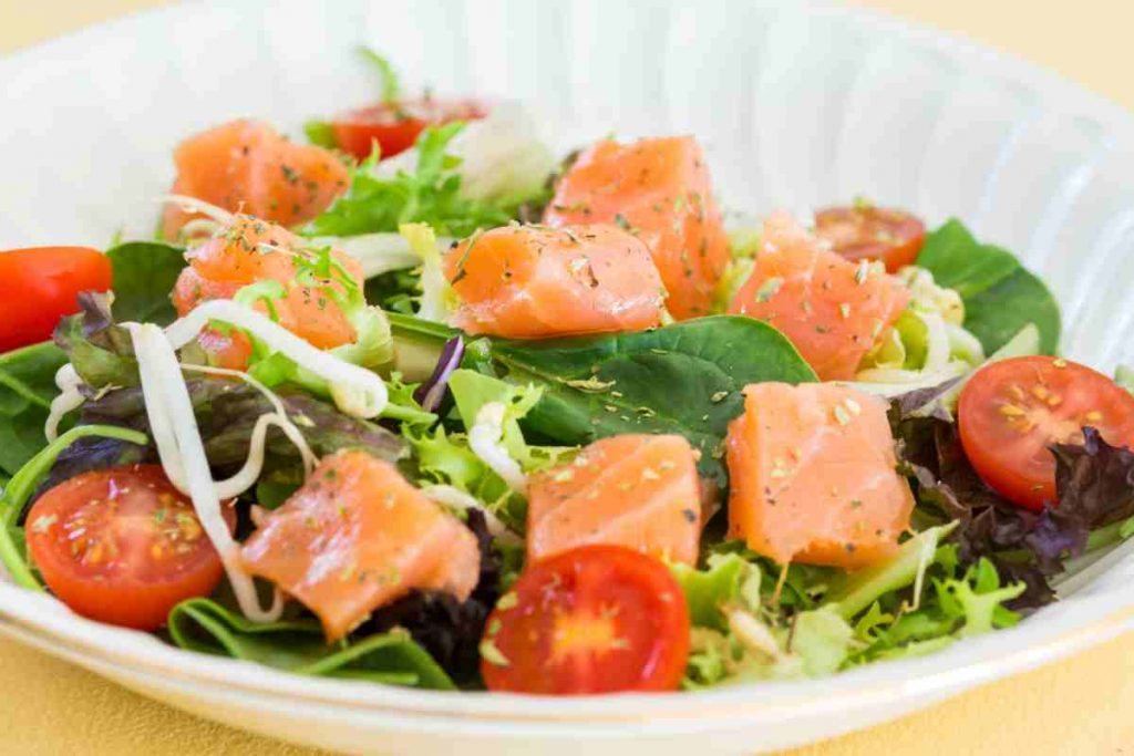 Insalata con salmone 