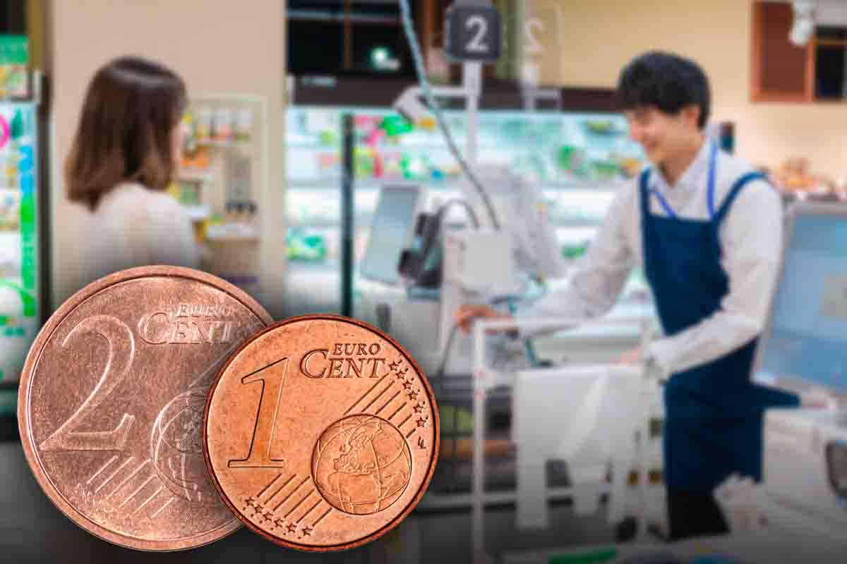 si può pagare con le monete da 1 e 2 centesimi al supermercato