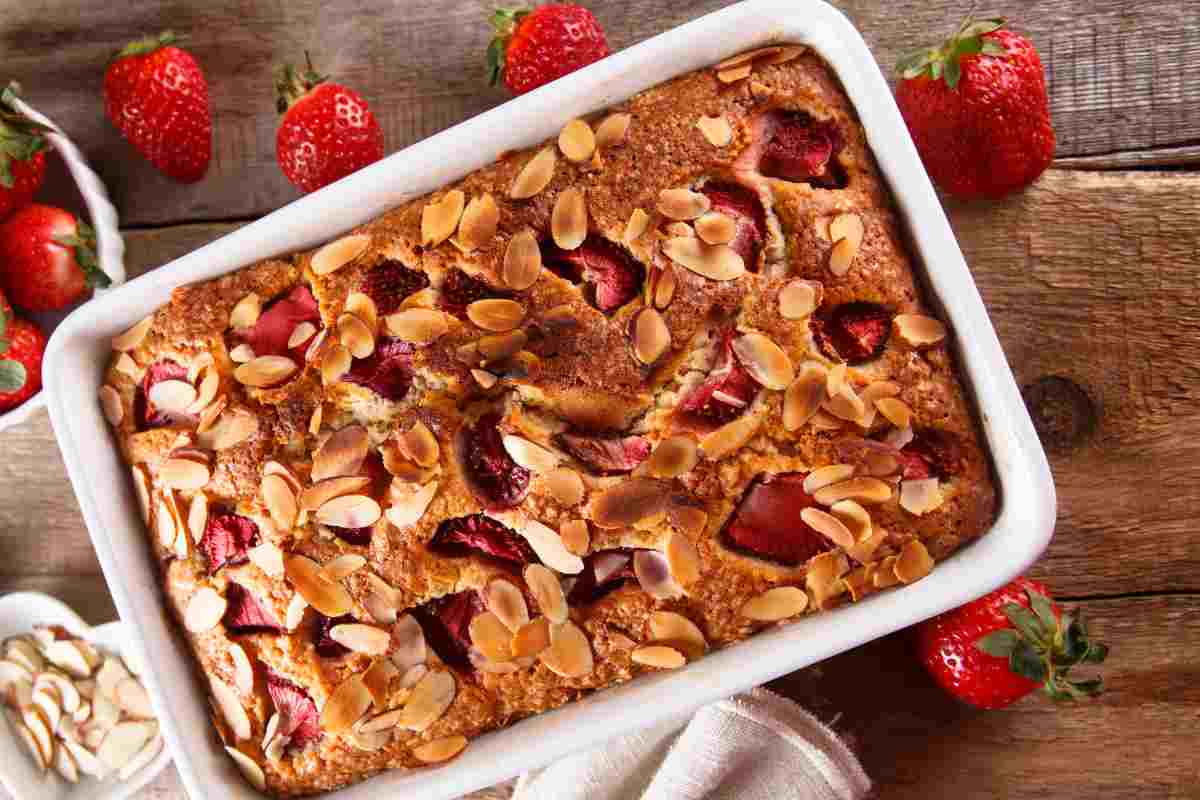 Plumcake alle fragole per il dolcetto del giorno