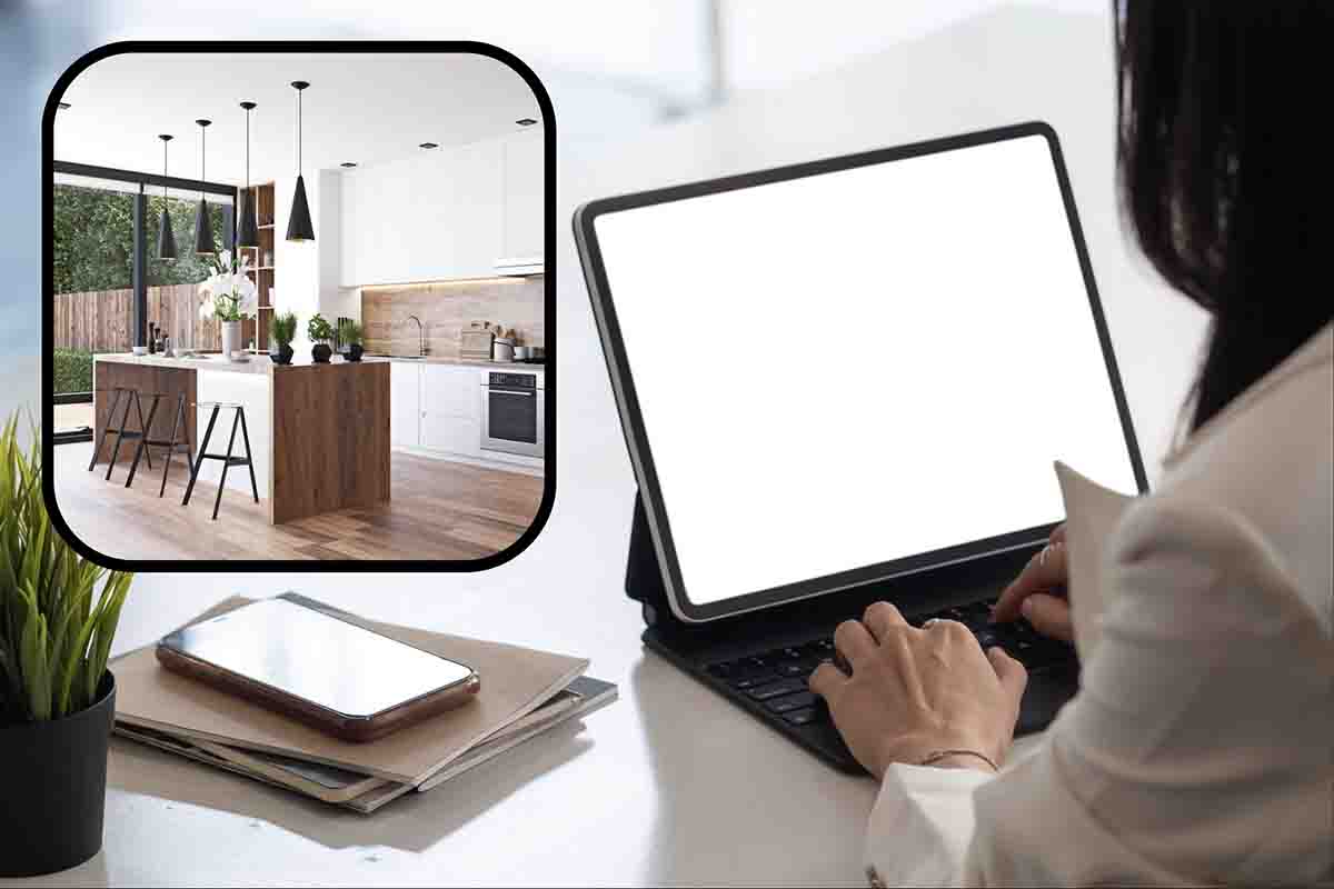 porta smartphone e tablet in cucina