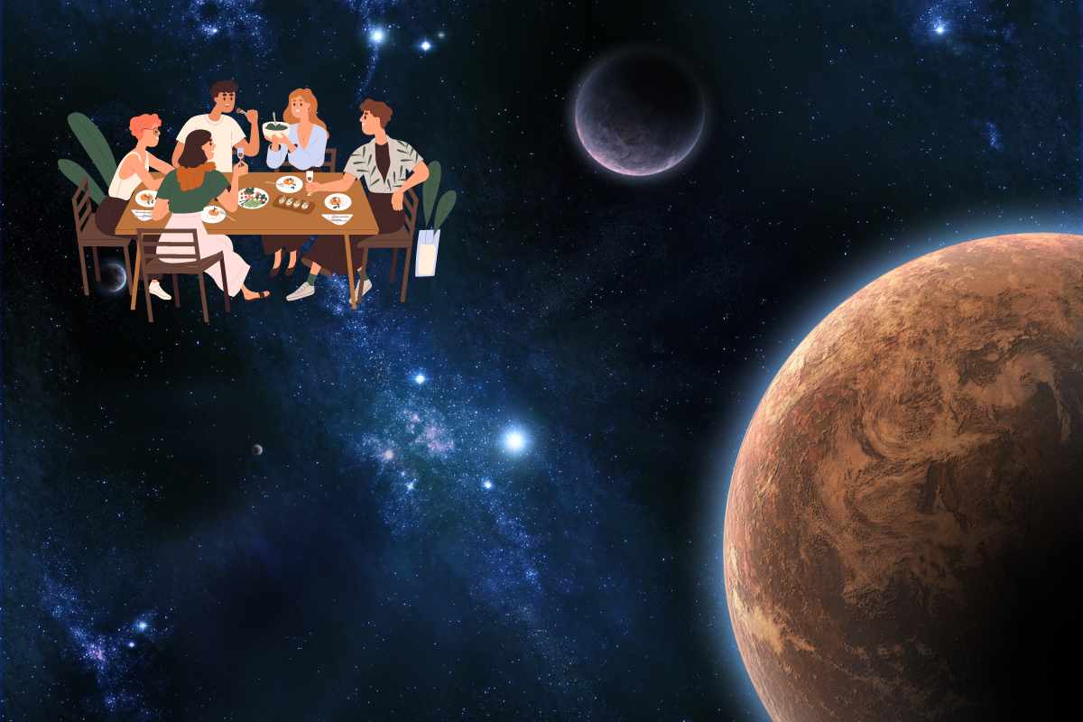 cenare nello spazio