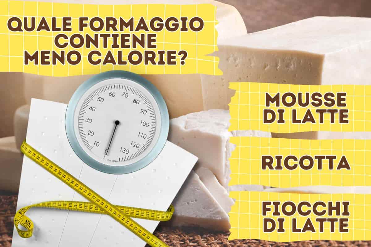 formaggi meno calorici quali sono