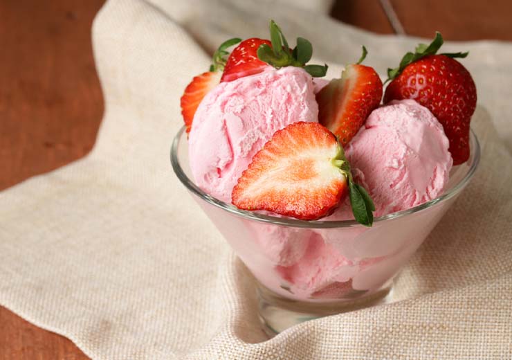 ricetta gelato alle fragole