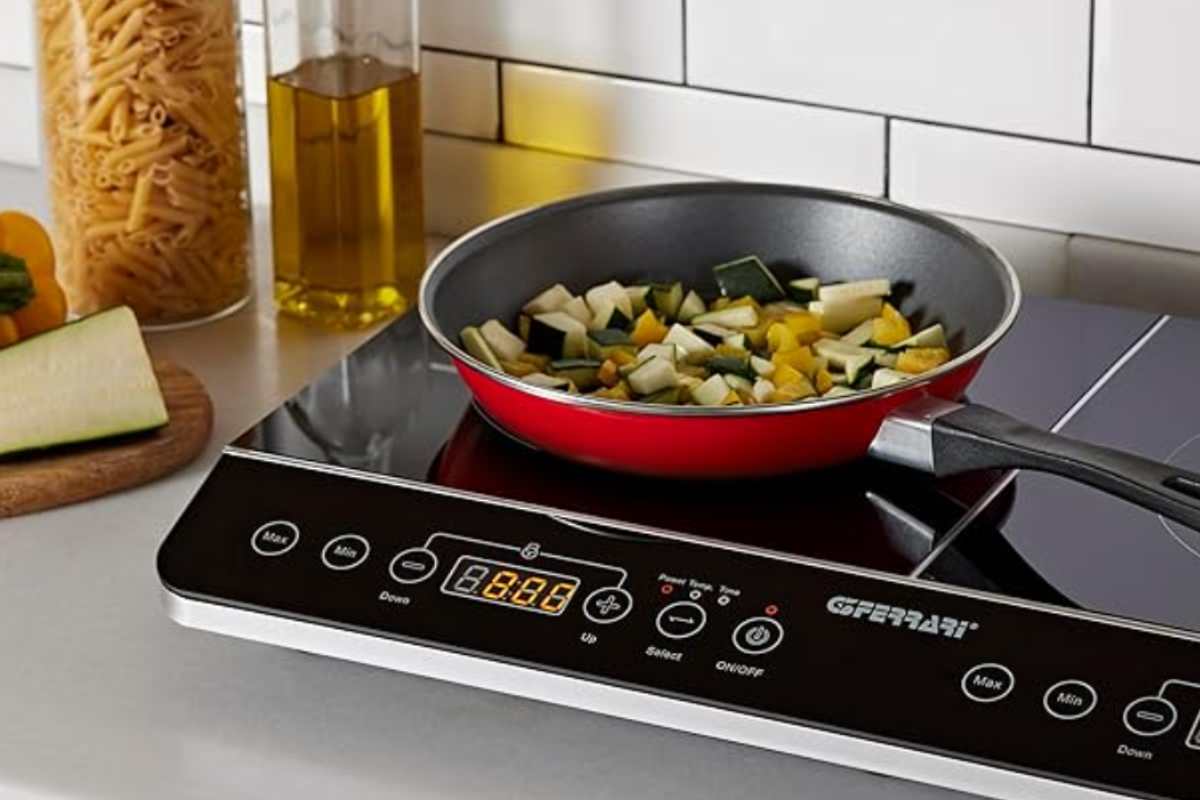 piastra a induzione doppia hi-tech chef g3 ferrari