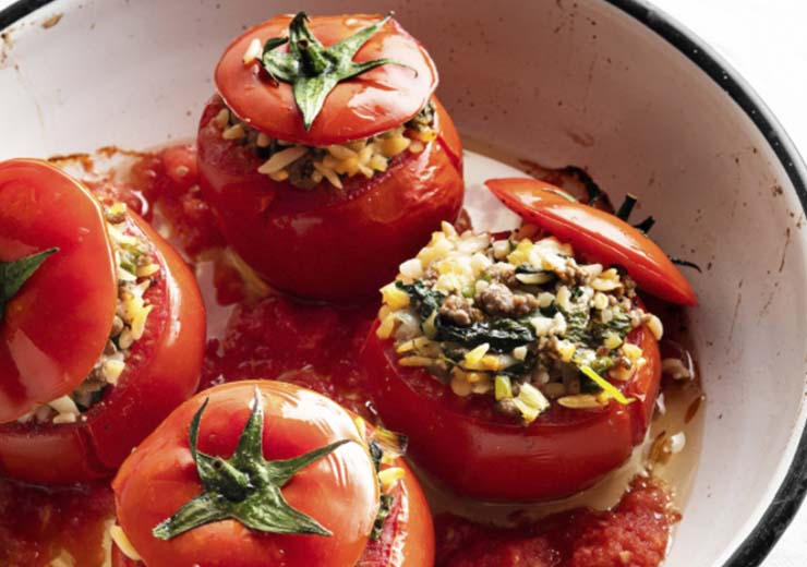 ricetta pomodori con riso in padella