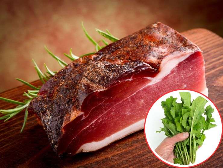 ricetta primo piatto 2 ingredienti speck e rucola