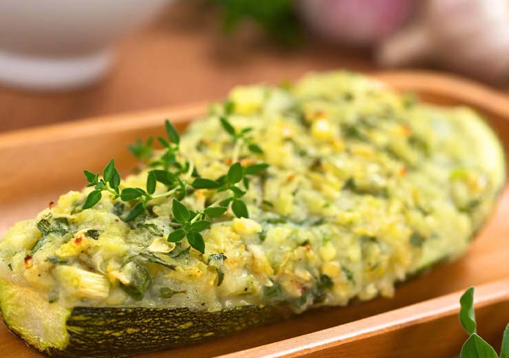 zucchine ripiene di ceci ricetta