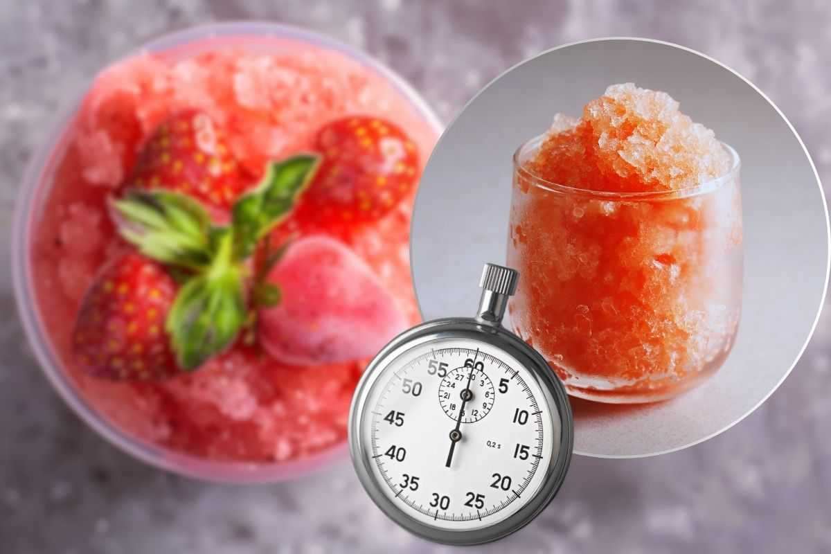 Granita, fresca e gustosissima: non serve la gelatiera, così la preparo a casa in poche mosse