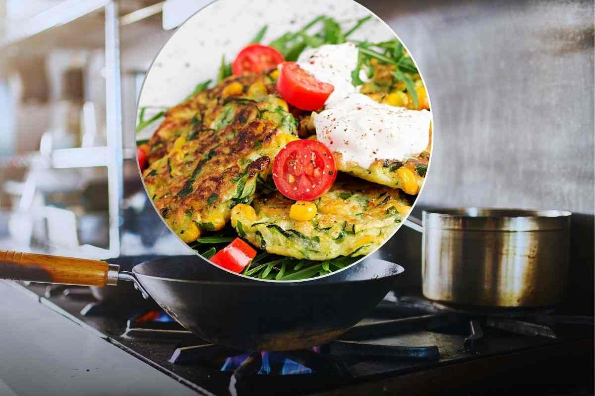 Frittelle di verdure in padella, un piatto completo gustosissimo: per farle non ci vuole nulla