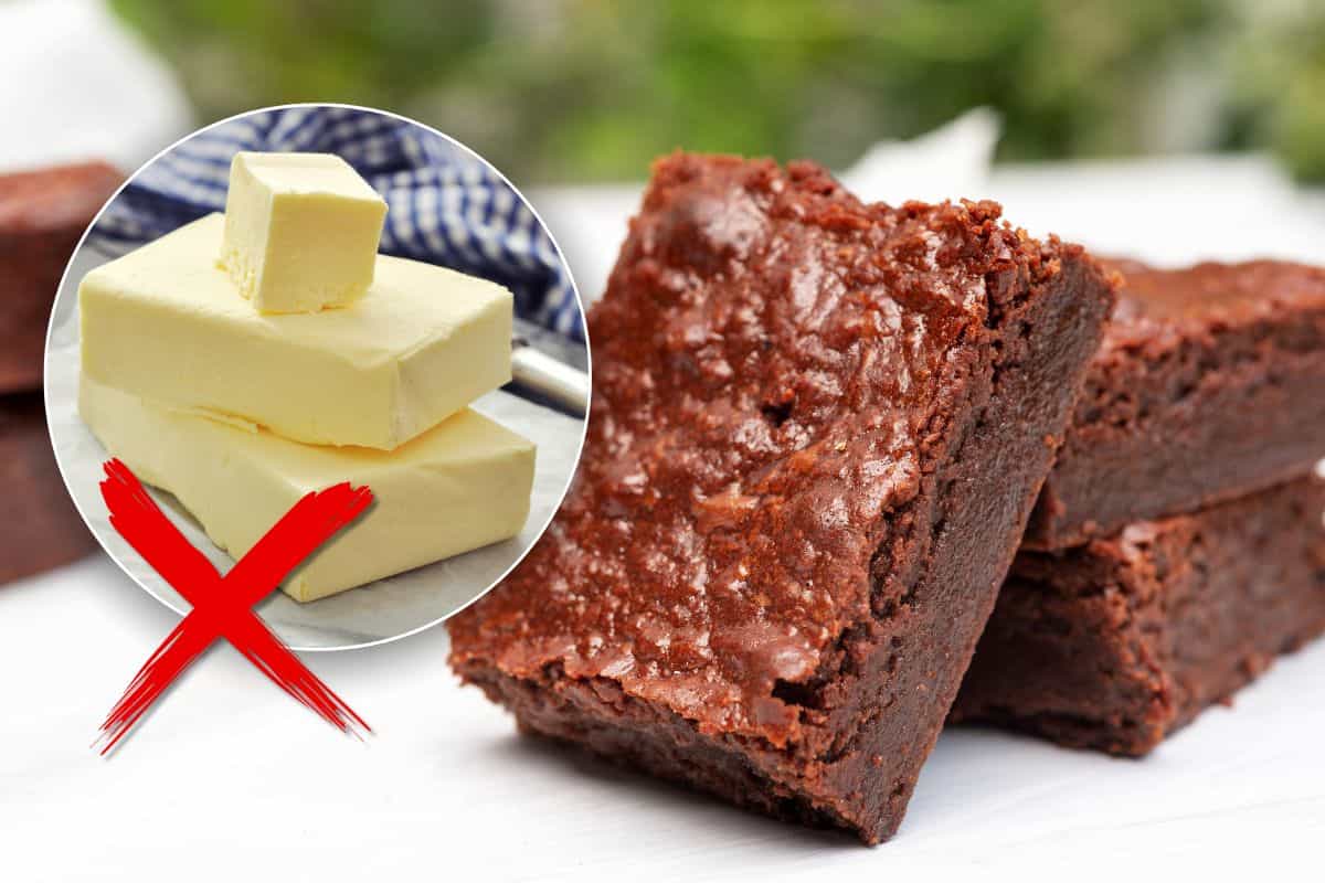 Il brownie lo facciamo senza burro, si scioglie in bocca ed il cioccolato fa tutto il resto: non si può resistere