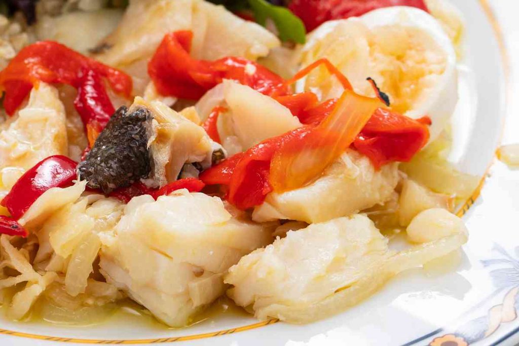 Insalata di baccalà napoletana con le pappacelle
