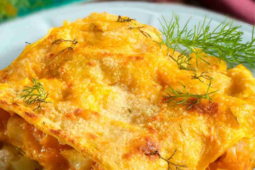 Lasagne ripiene di zucca e funghi porcini a pezzettini