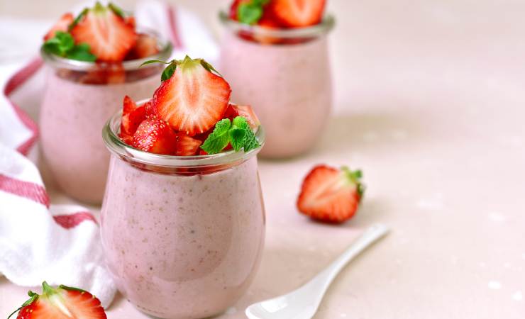 mousse alle fragole