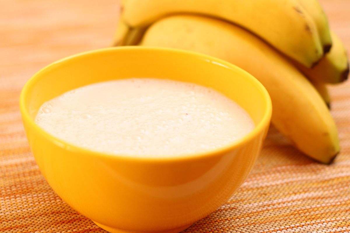 Crema alla banana e banane