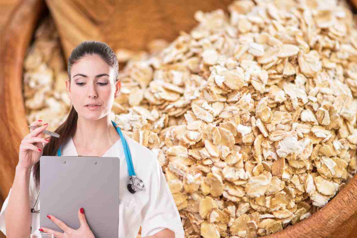 Fiocchi d'avena e nutrizionista
