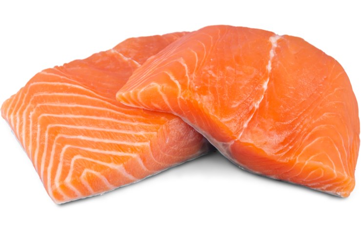 Tranci di salmone fresco