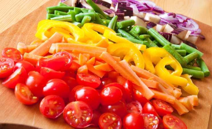 verdure tagliate