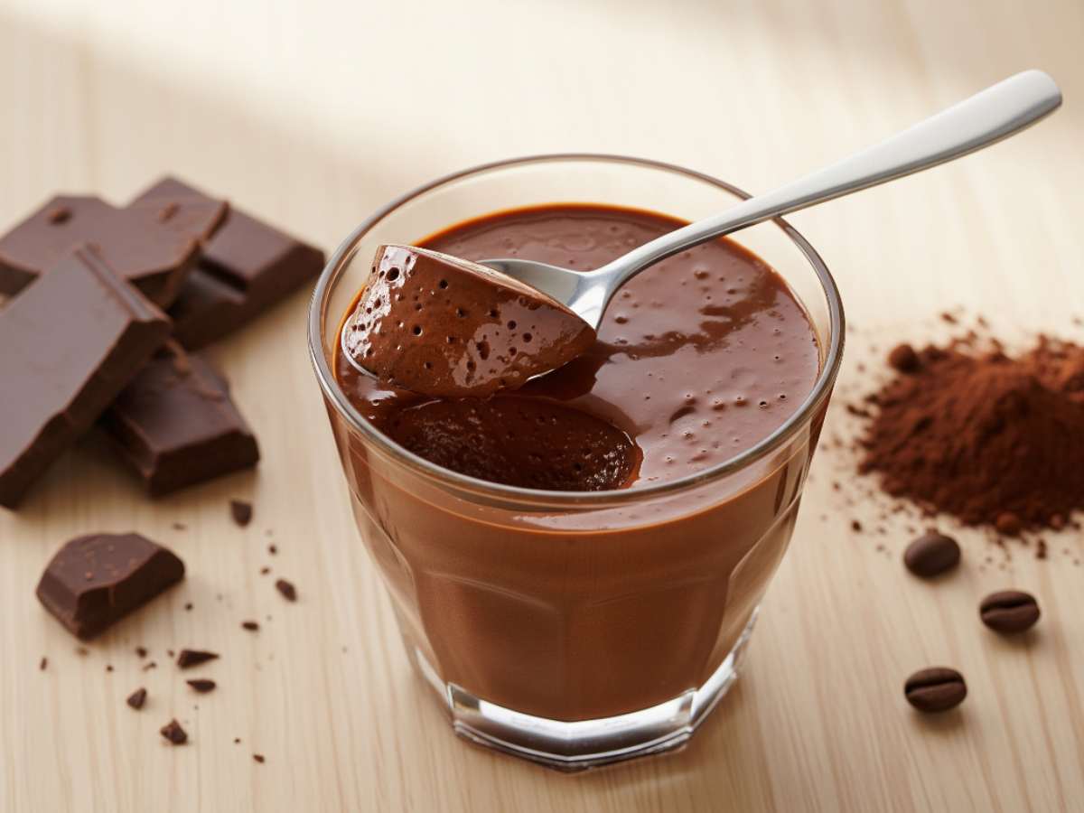 budino con caffè e cioccolato