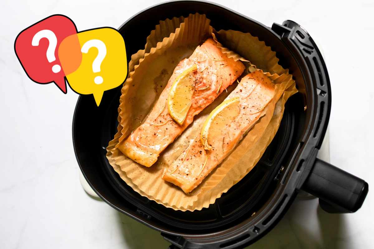 salmone in friggitrice ad aria