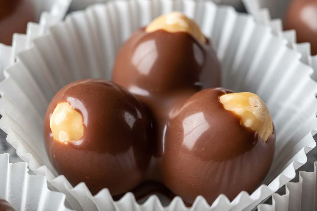 nocciole ricoperte di cioccolato