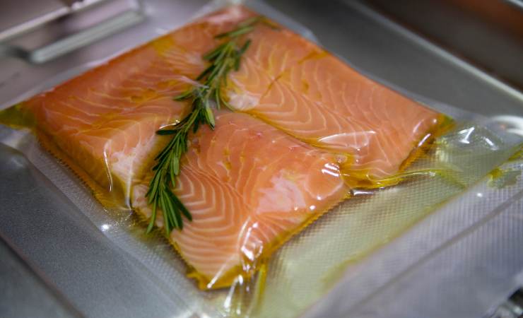 salmone sottovuoto