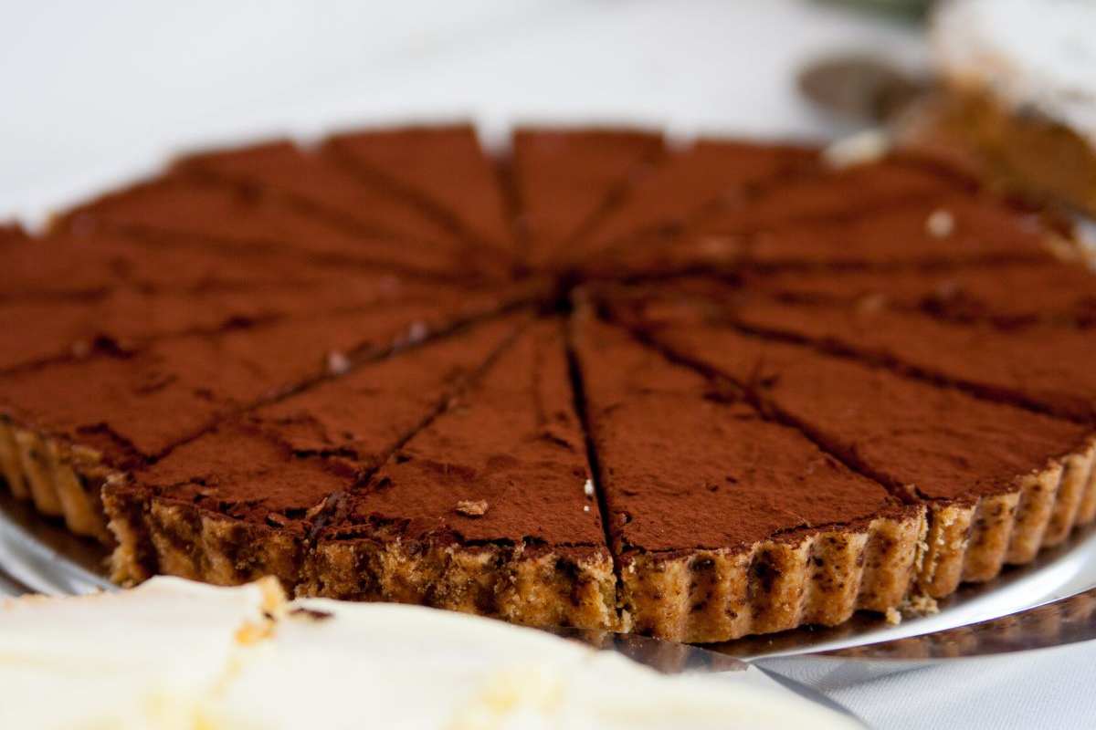 crostata al cioccolato con cacao
