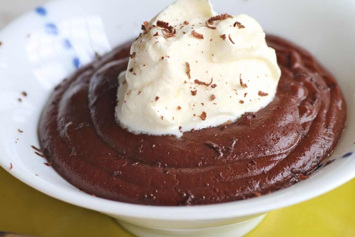 budino cioccolato e panna