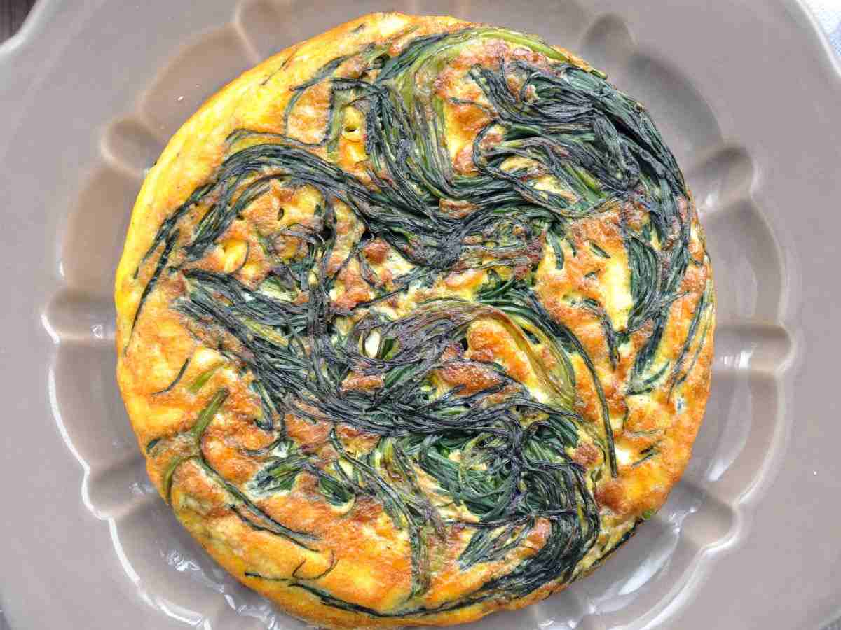 frittata con gli agretti