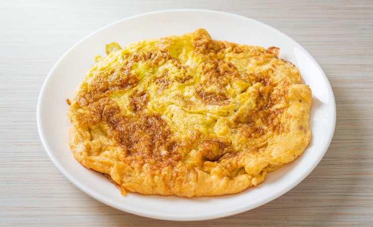 frittata su piatto
