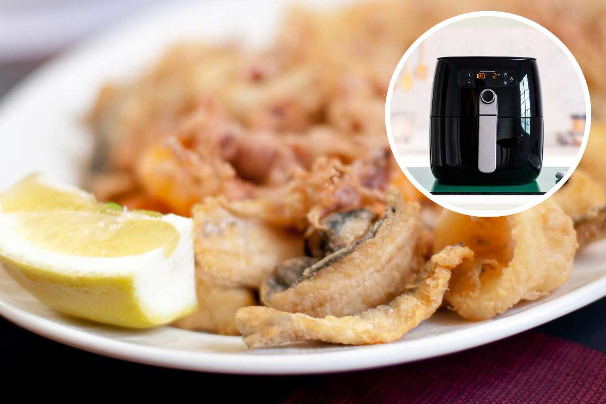 frittura di pesce friggitrice ad aria