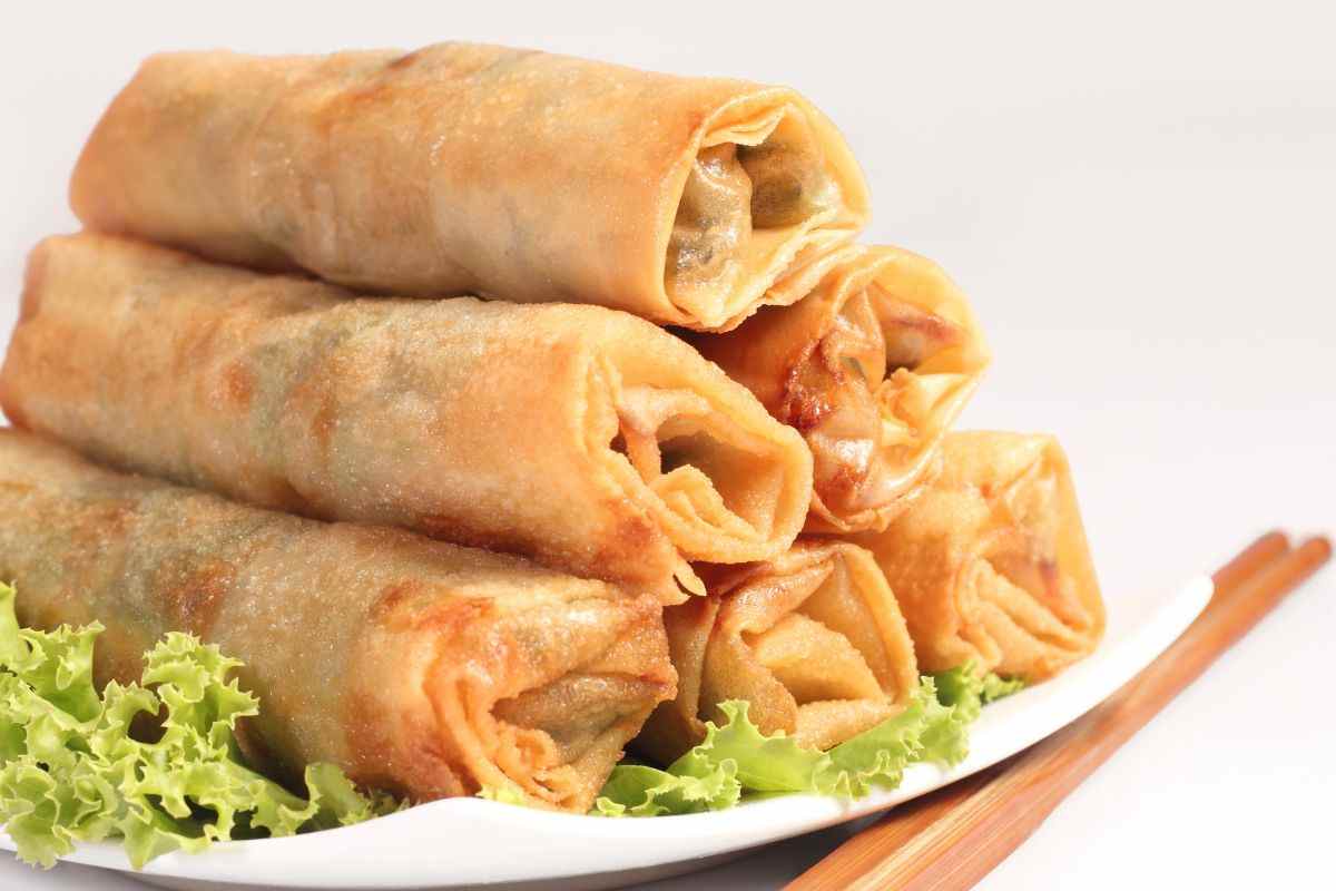 involtini primavera con insalata