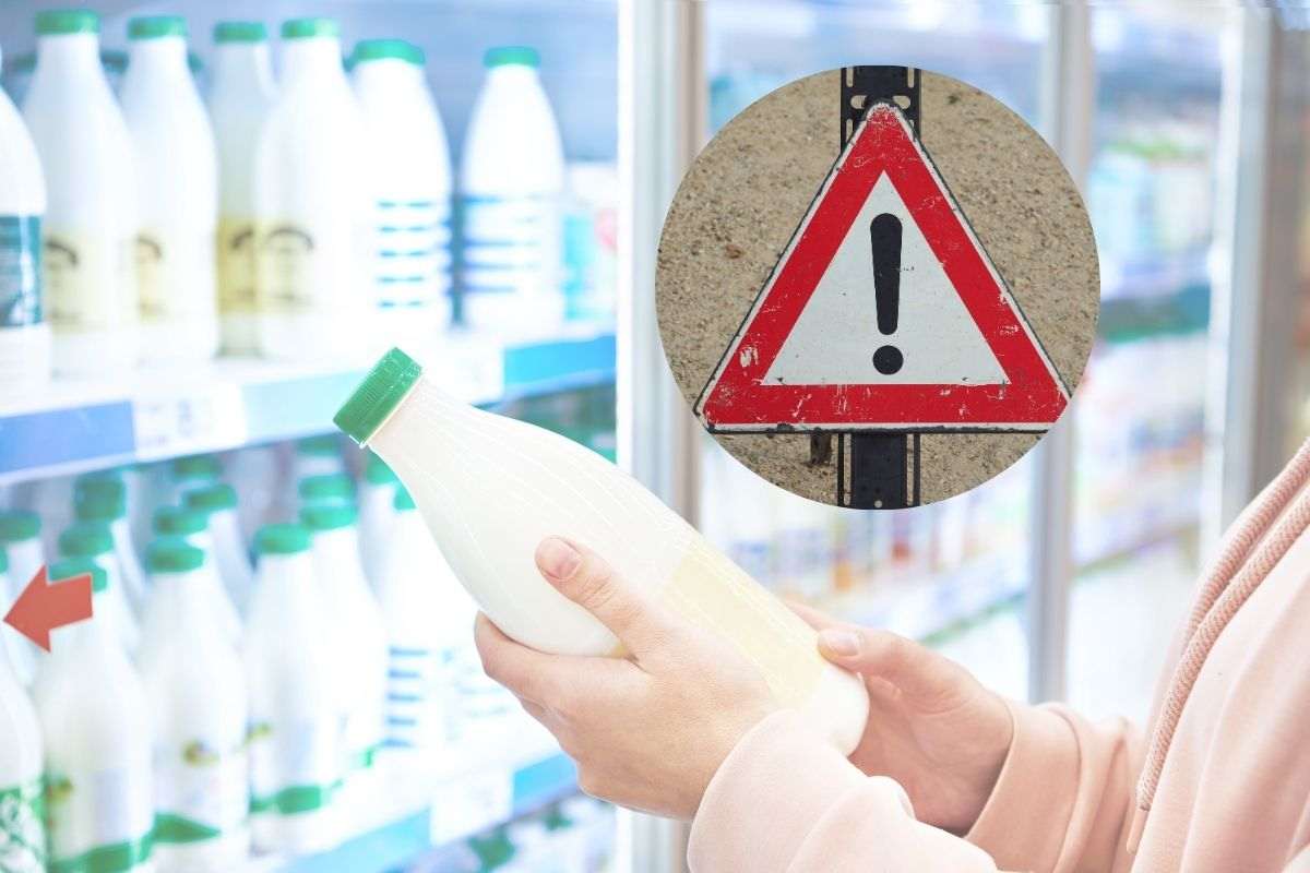 latte nel frigo e allarme