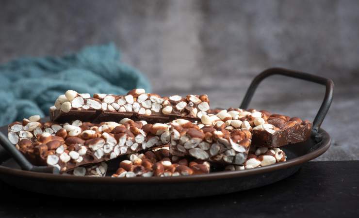 riso soffiato e cioccolato