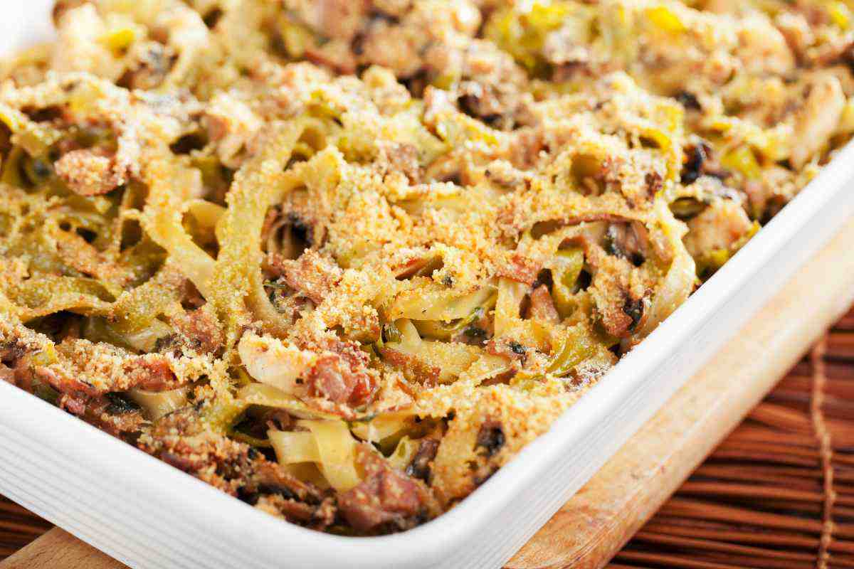 pasta al forno bianca