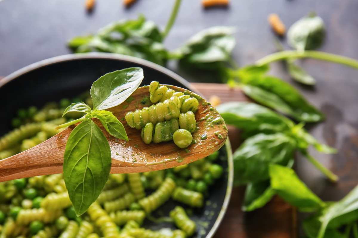 pasta al pesto di piselli