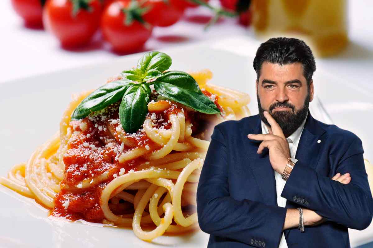 spaghetti pomodoro Cannavacciuolo