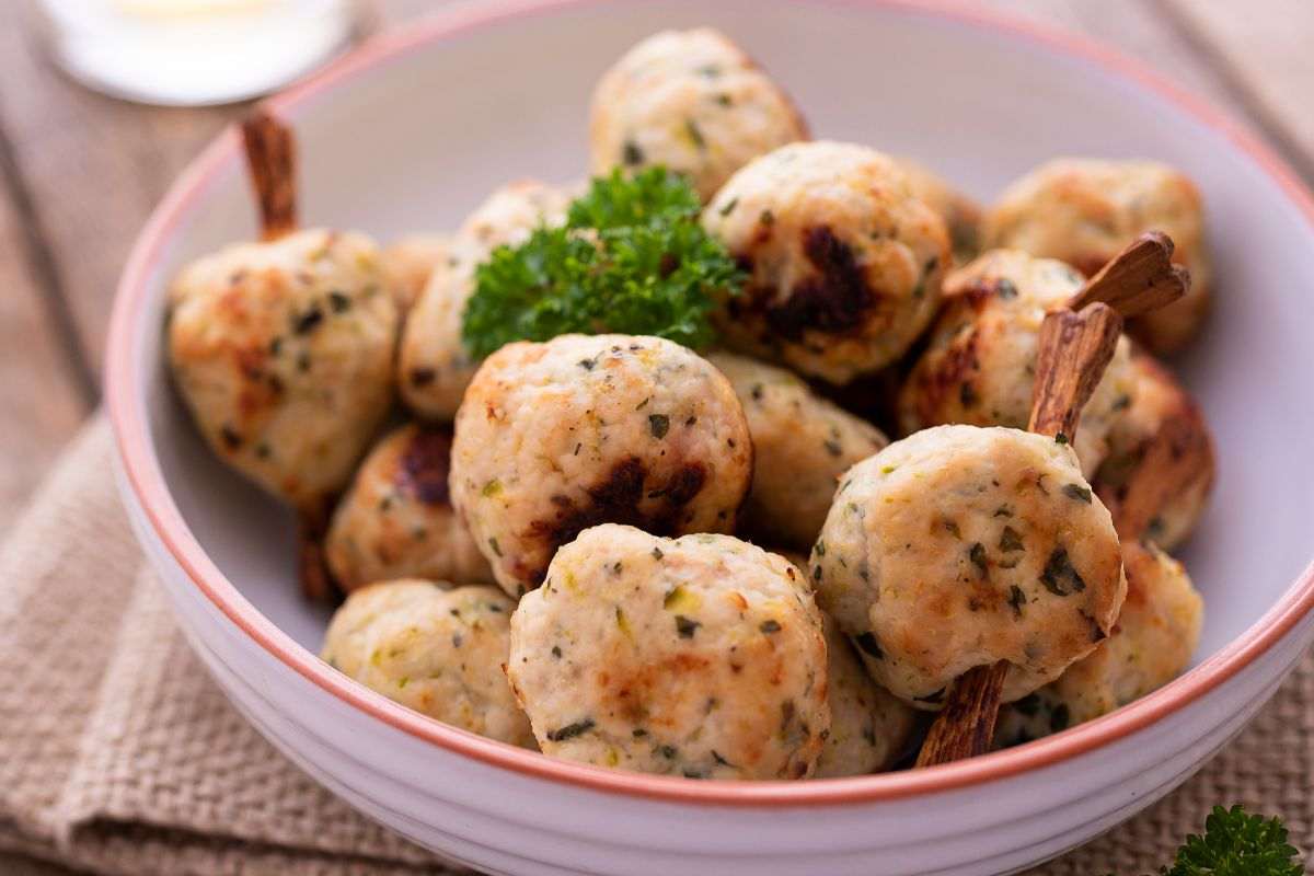 ciotola con polpette