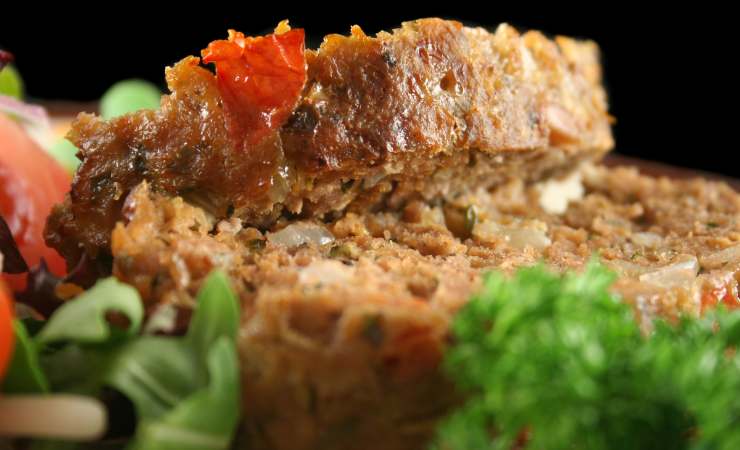 polpettone legumi e melanzane