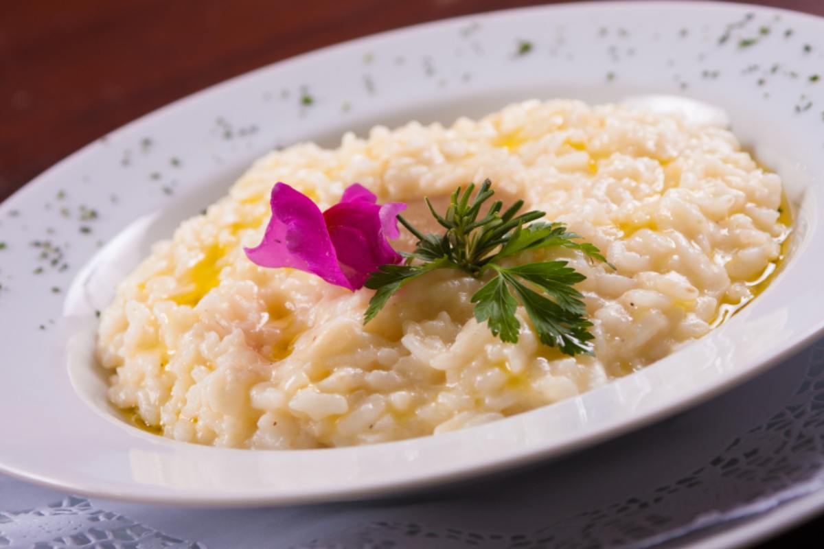 piatto con riso cremoso