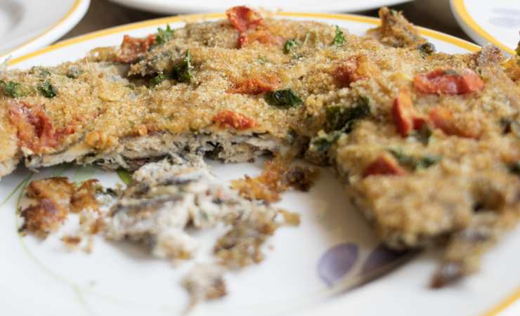 alici gratinate al forno