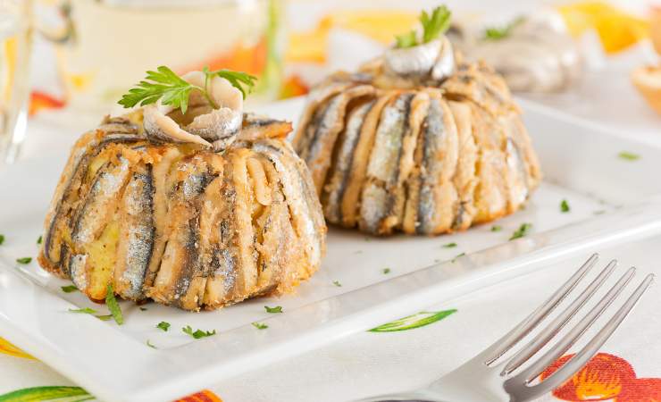 tortini alici e zucchine