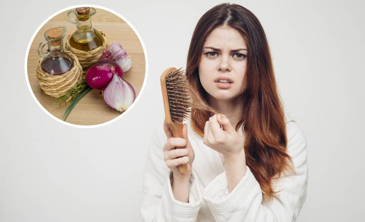 perdere capelli olio di cipolle