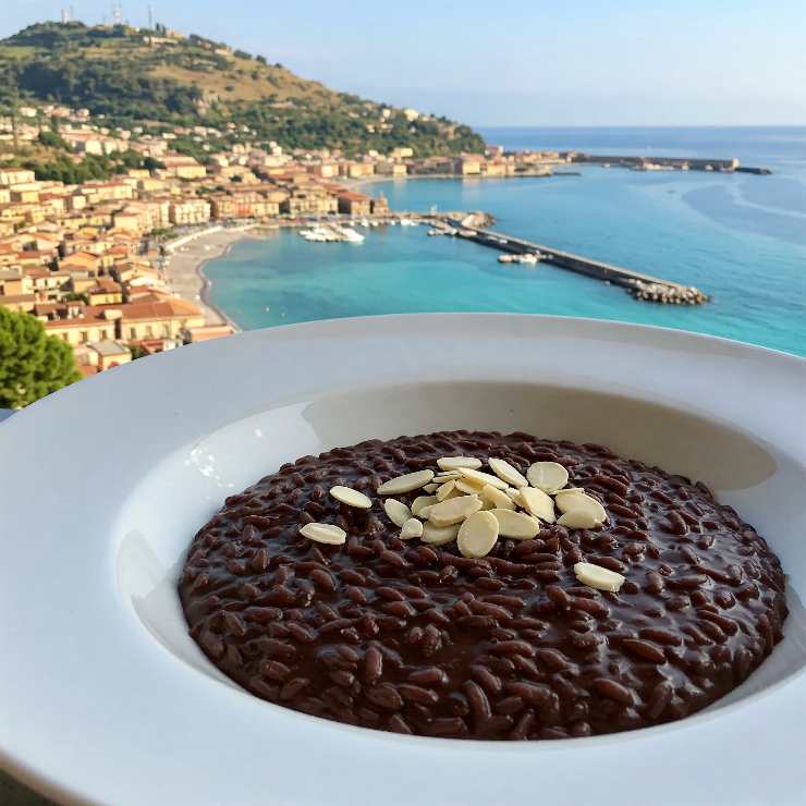 scorcio di messina e riso al cioccolato
