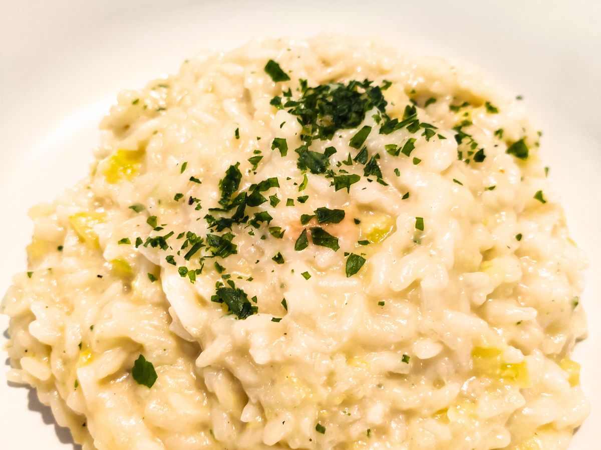 risotto con limone e prezzemolo