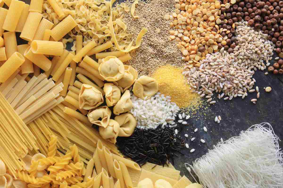 formati di pasta e riso