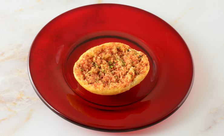 salatino pizza in un piatto