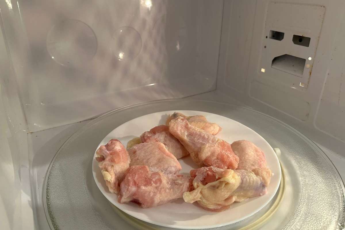 pollo congelato nel microonde
