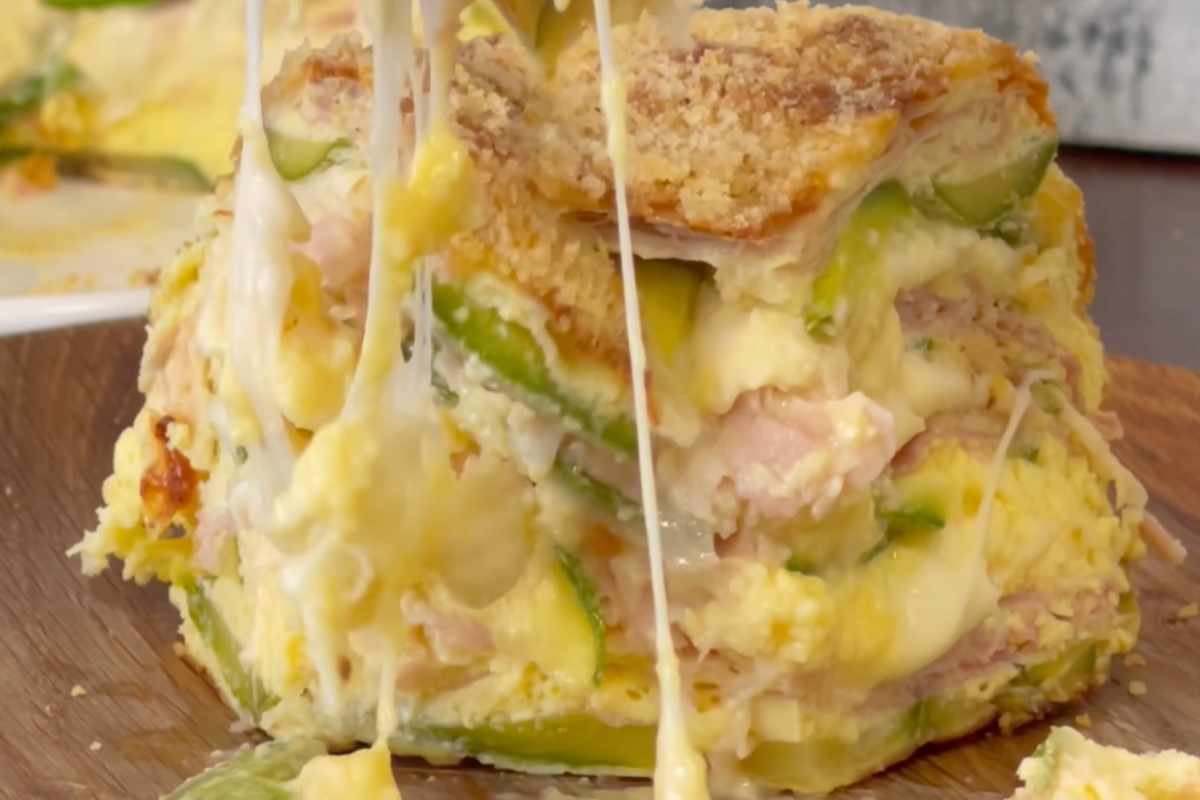 fetta di torta di frittata