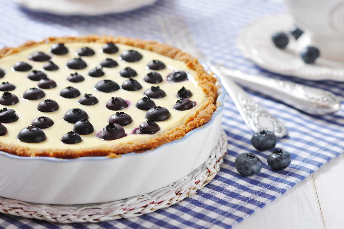 torta ai mirtilli